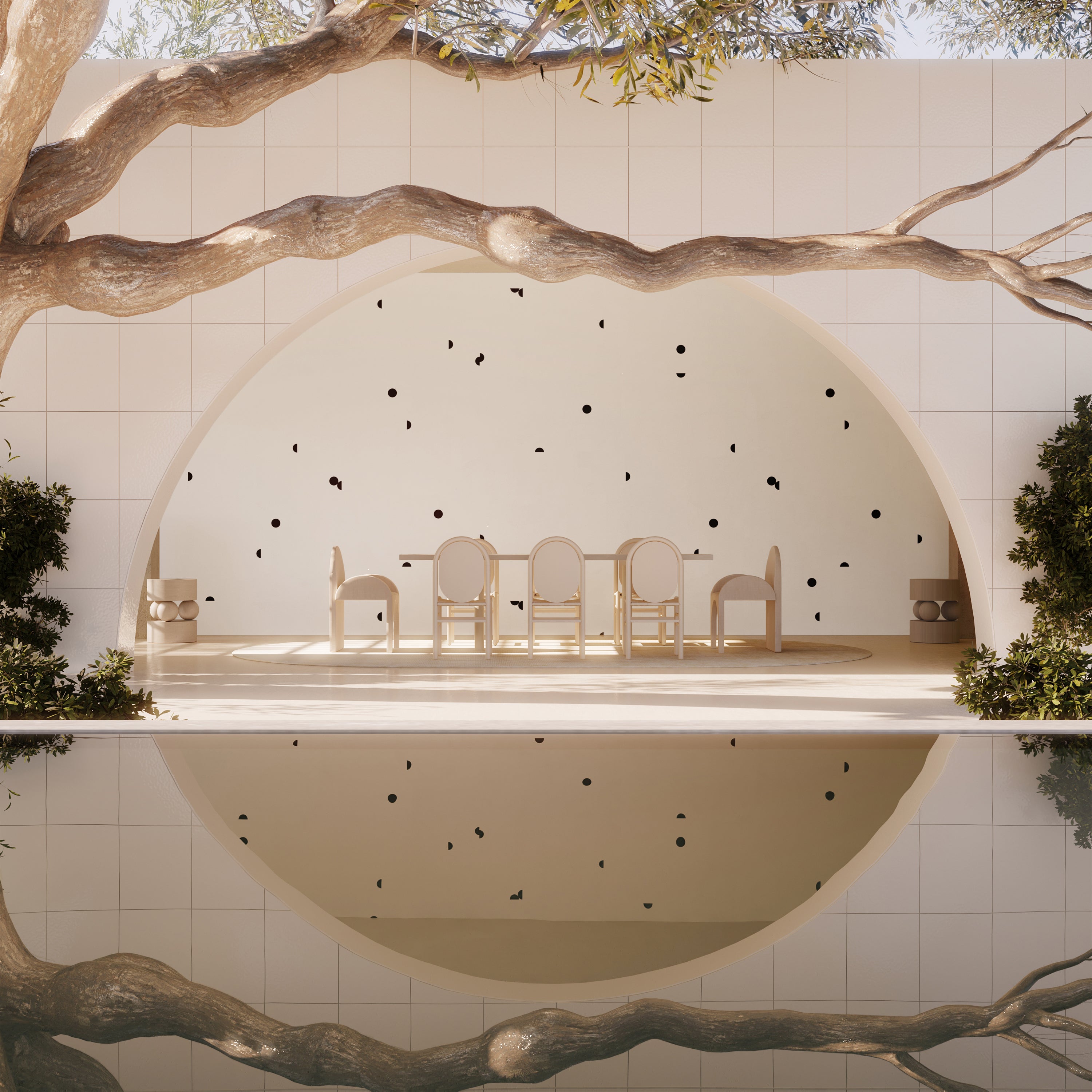 Mezzaluna© Wallpaper in Black + White