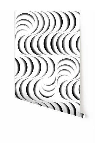 Petite Coque© Mural Wallpaper in Black + White