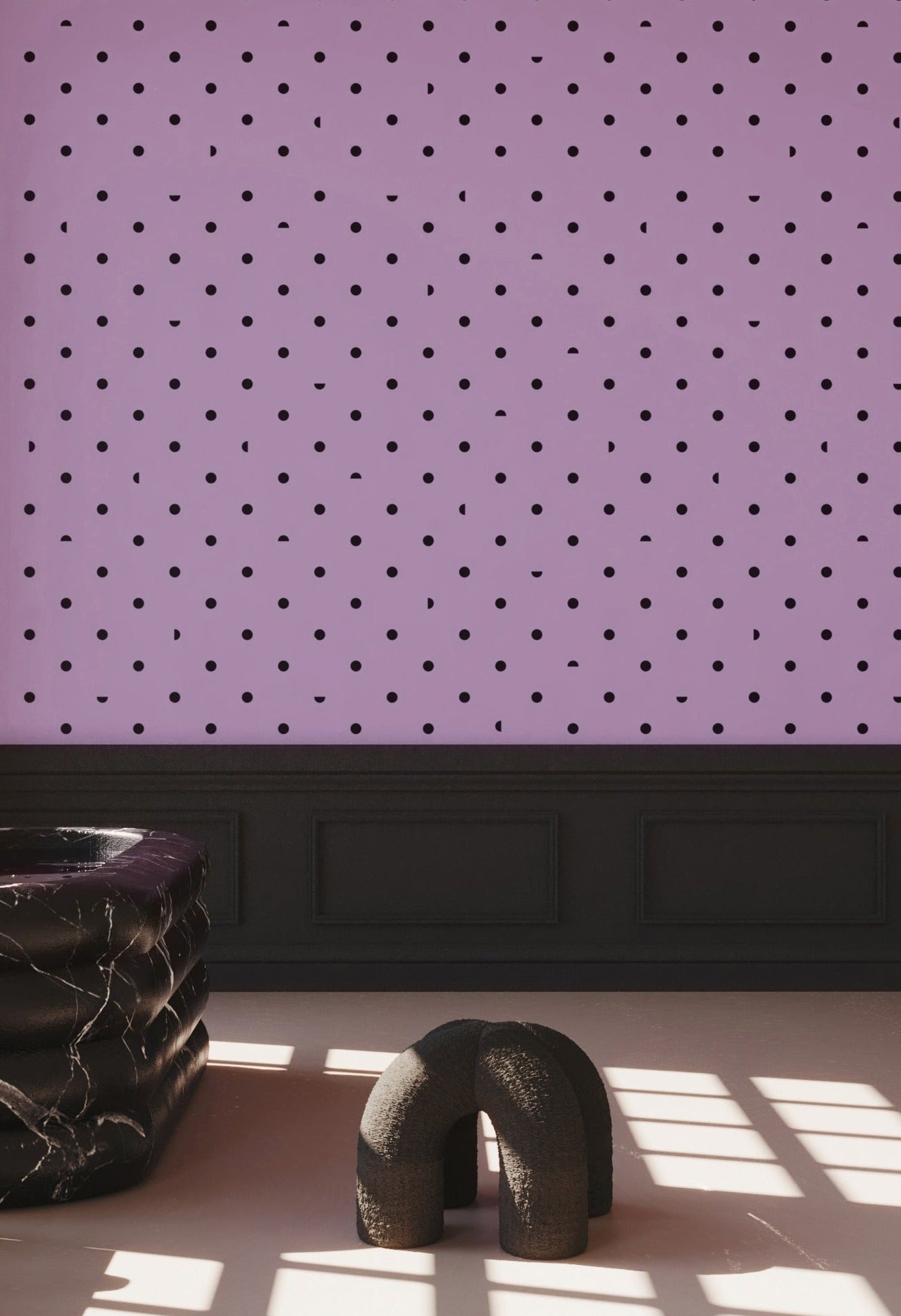 Pretty Woman© Wallpaper in Purple Rain + Black