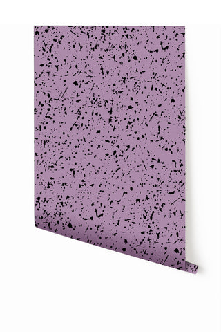 Memphis© Wallpaper in Purple Rain + Black
