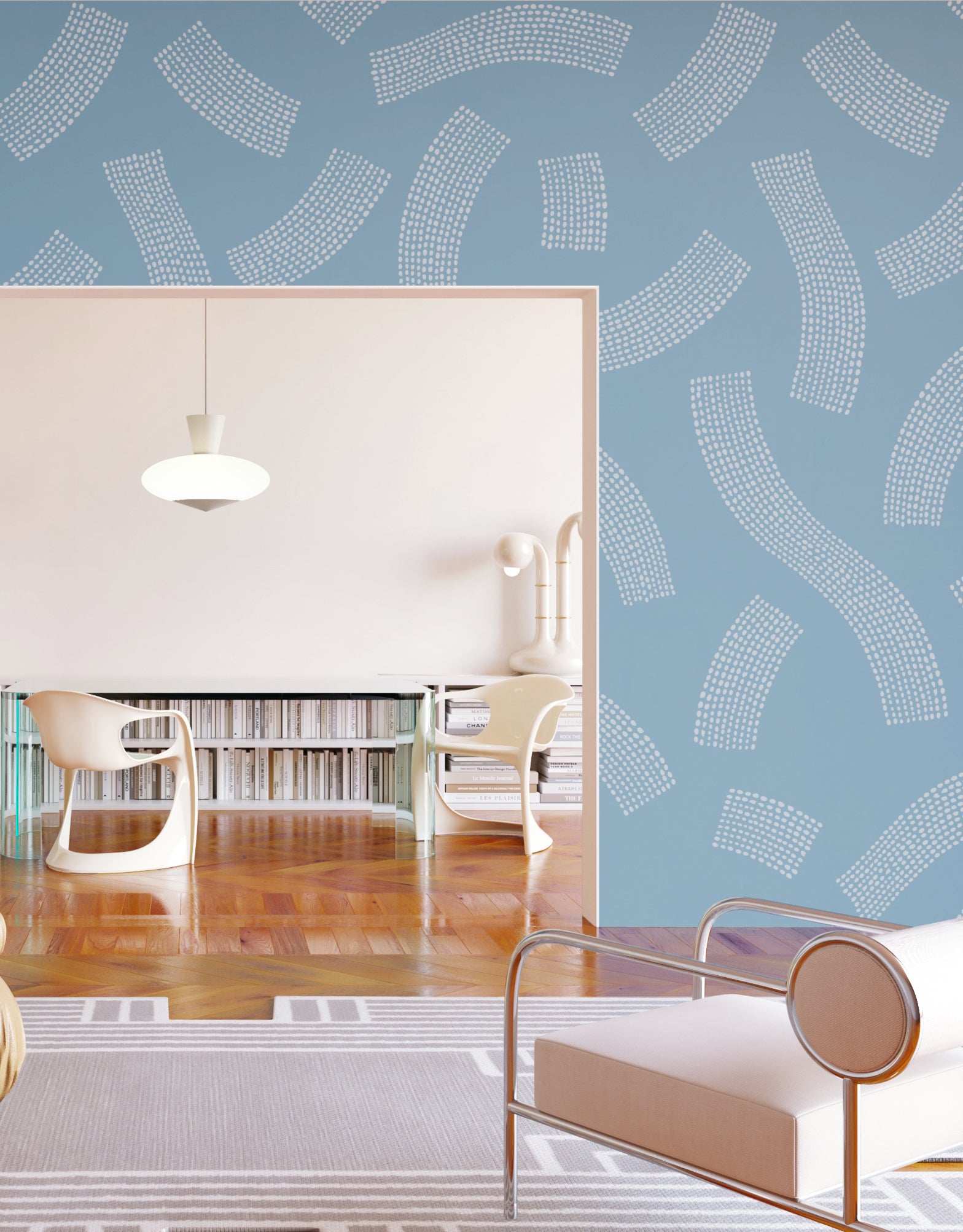 Saguaro© Wallpaper in Cornflower