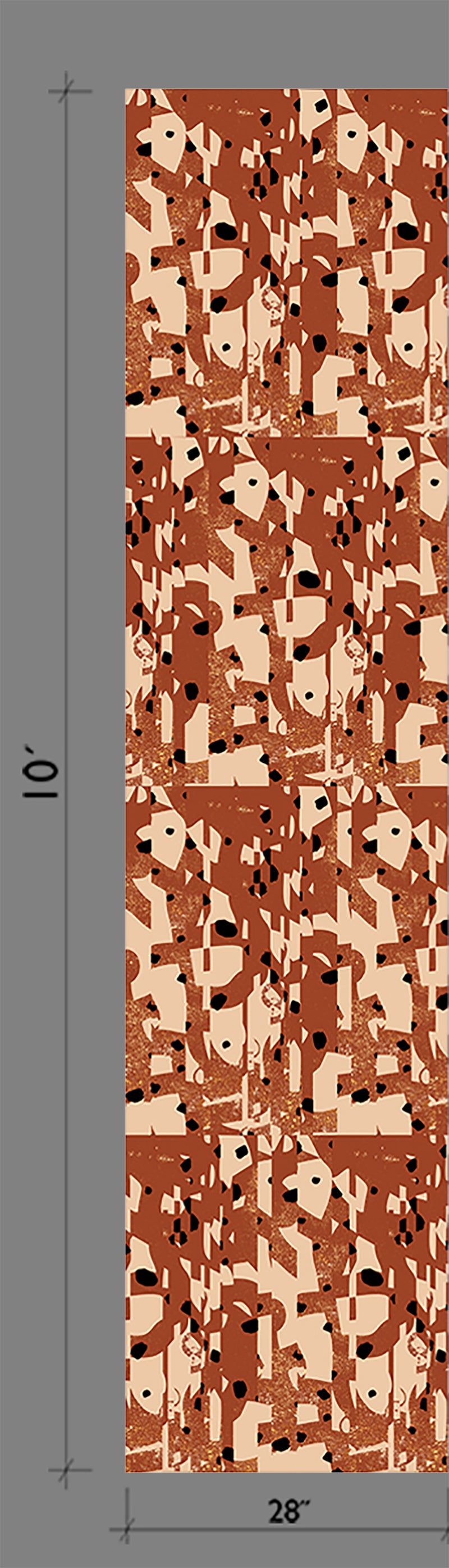 Rust Pattern Decal Modern Interior Design, Wallpaper & Removable Decals | drop it MODERN ...