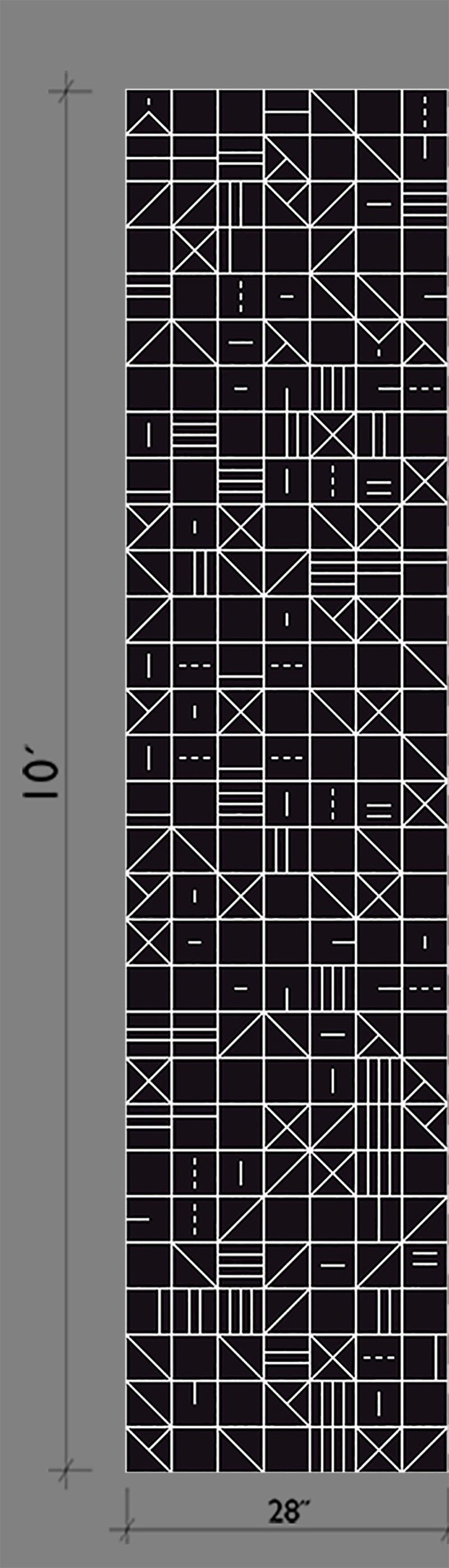 Camino Real© Wallpaper in Black