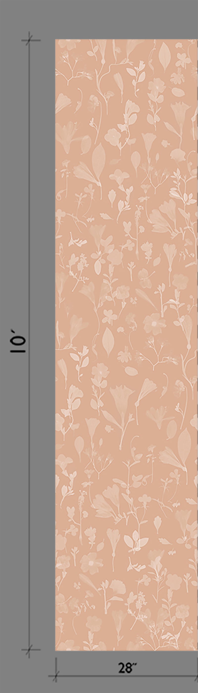 Botanic Bloom© Wallpaper in Coral