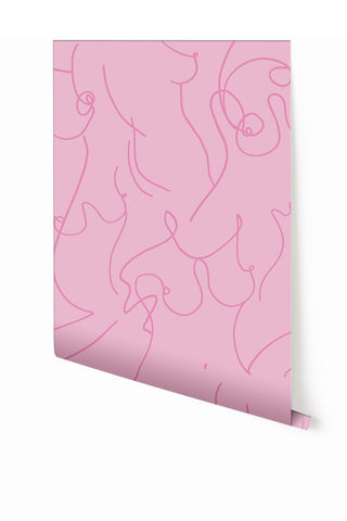 Bosom© Wallpaper in Pink