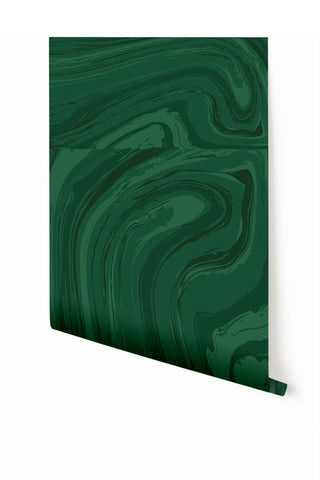 Crystalline© Mural Wallpaper in Green
