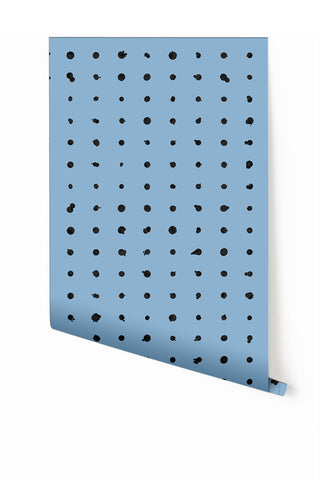 Dotted Line© Wallpaper in Powder Blue