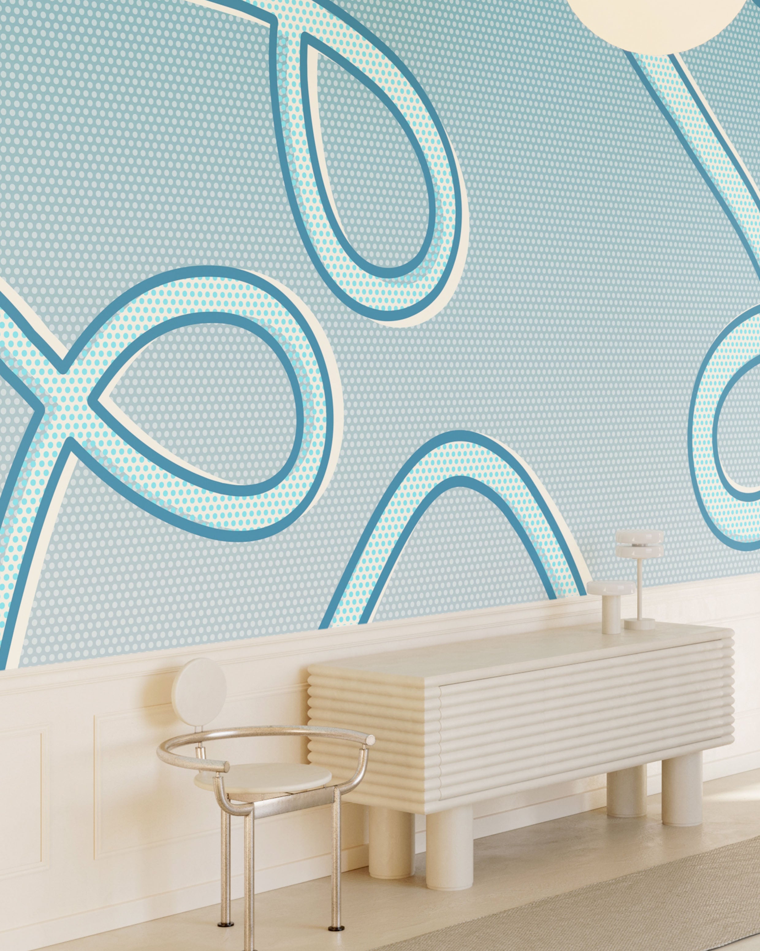 McFly© Mural Wallpaper in Bluebird