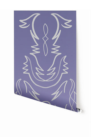 Side Saddle© Wallpaper in Purple Haze