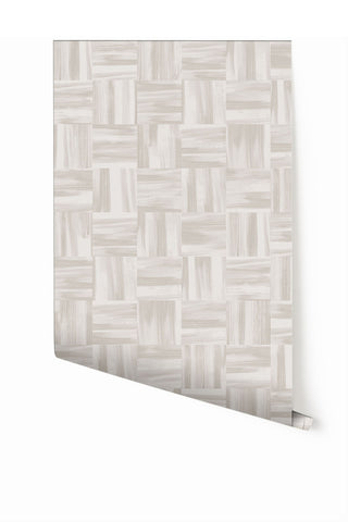 Saachi© Wallpaper in Warm Grey