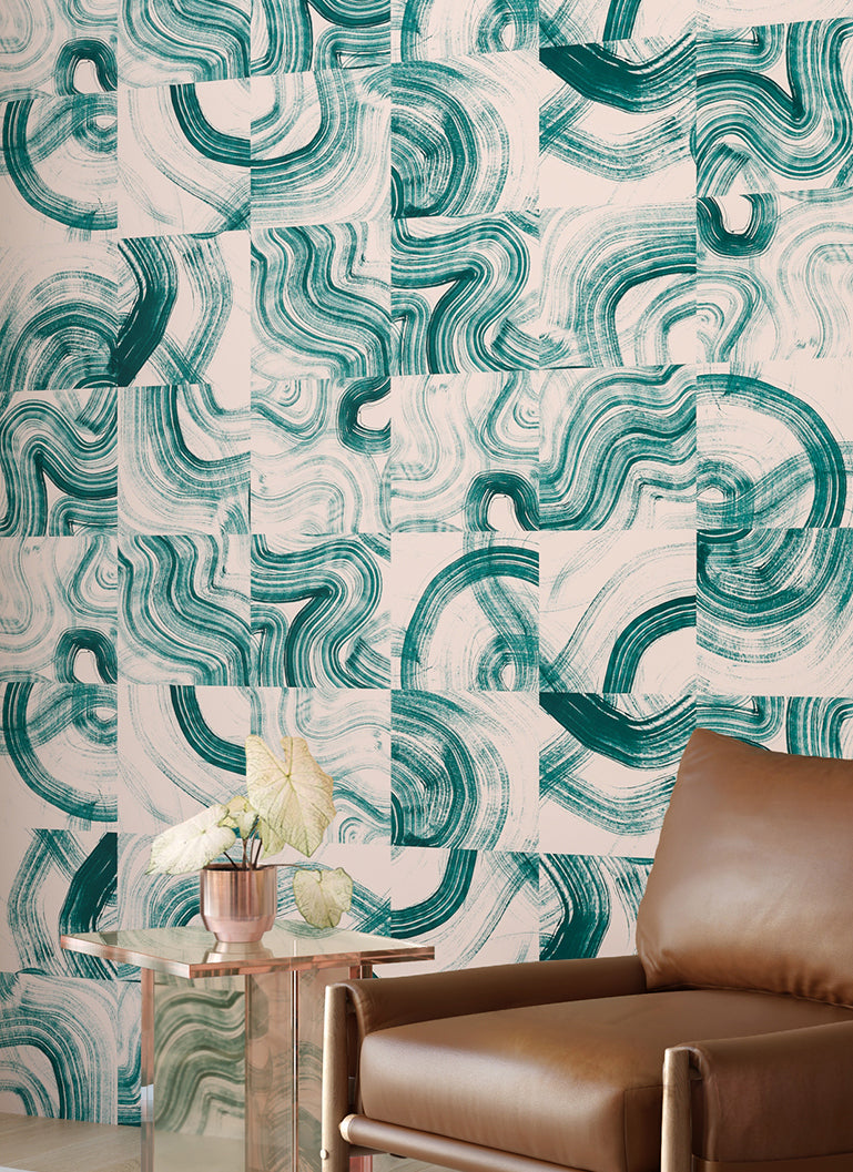 Sediment #3© Wallpaper in Emerald