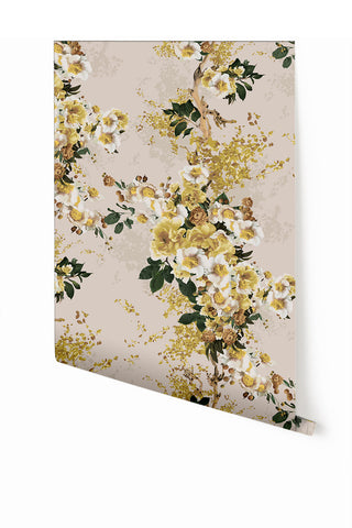 Prairie Fleur© Wallpaper in Sunny